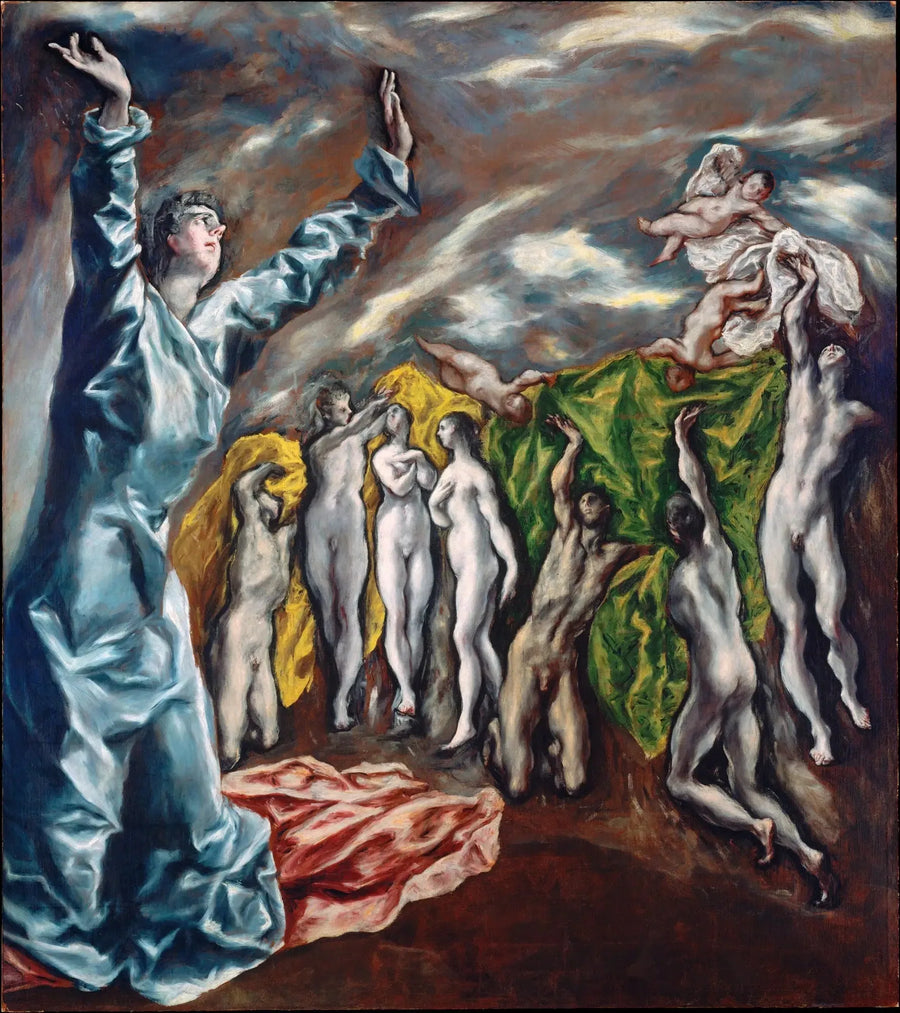 Den femte sigillens öppning - El Greco