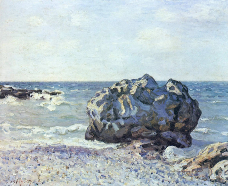 Langlandsviken, Storrs klippa, Morgon - Alfred Sisley