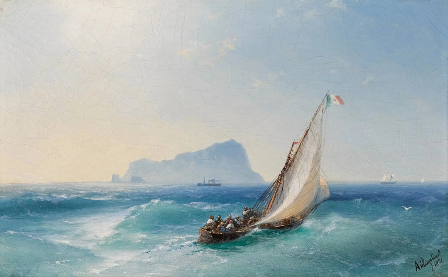 Naplesbukten med Capri - Ivan Aïvazovski