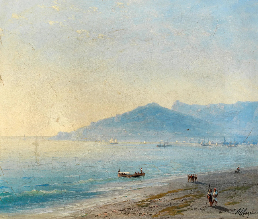 Yalta-bukten med Magobi-bergen och Ai Petri - Ivan Aïvazovski