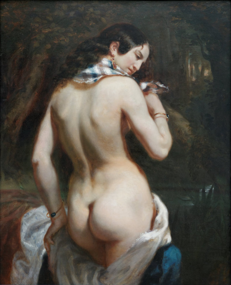 Badhustru (bakifrån) - Théodore Chassériau