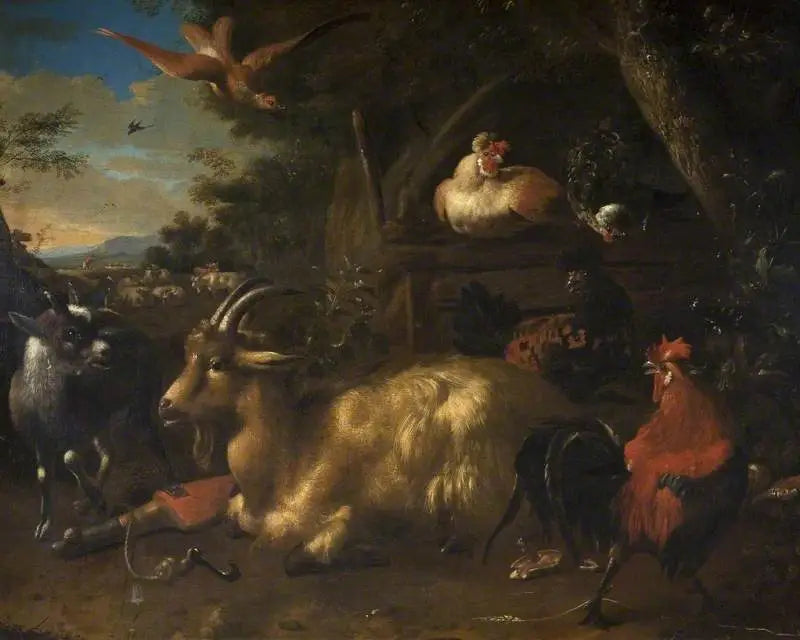 Fjäderfäboden - Melchior de Hondecoeter