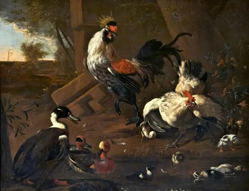 Fjäderfäboden - Melchior de Hondecoeter