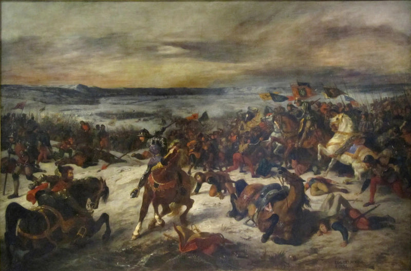 Slaget vid Nancy - Eugène Delacroix