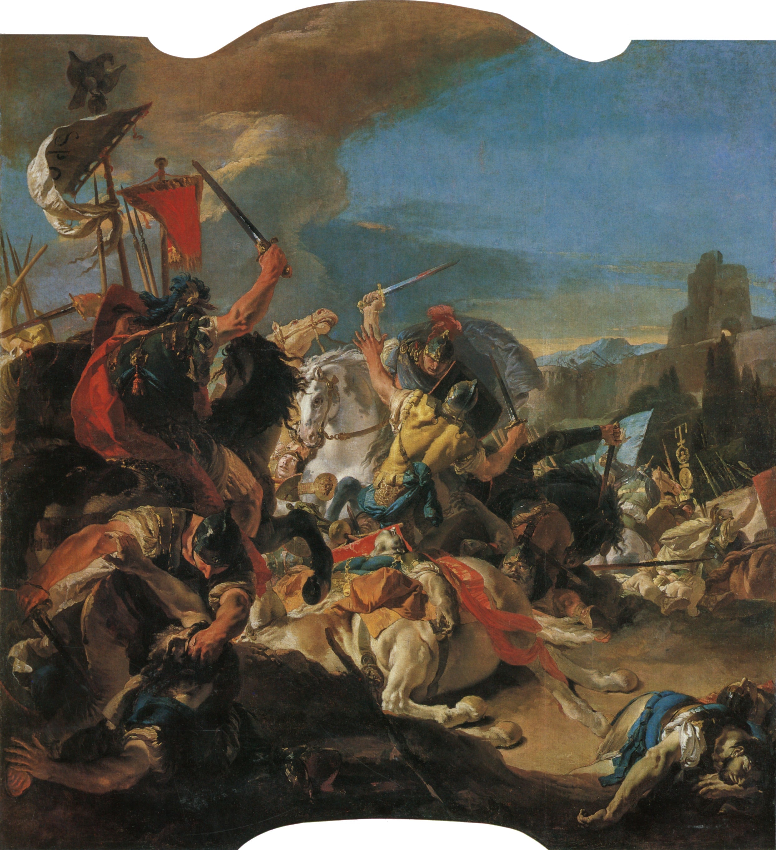 La bataille de Vercellae - Giovanni Battista Tiepolo