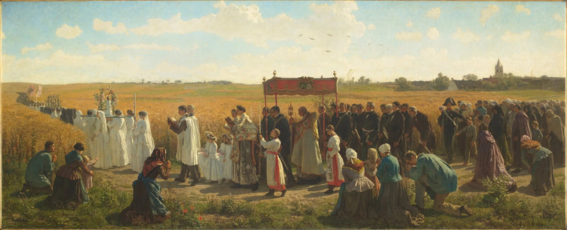 Välsignelsen av säd i Artois - Jules Breton