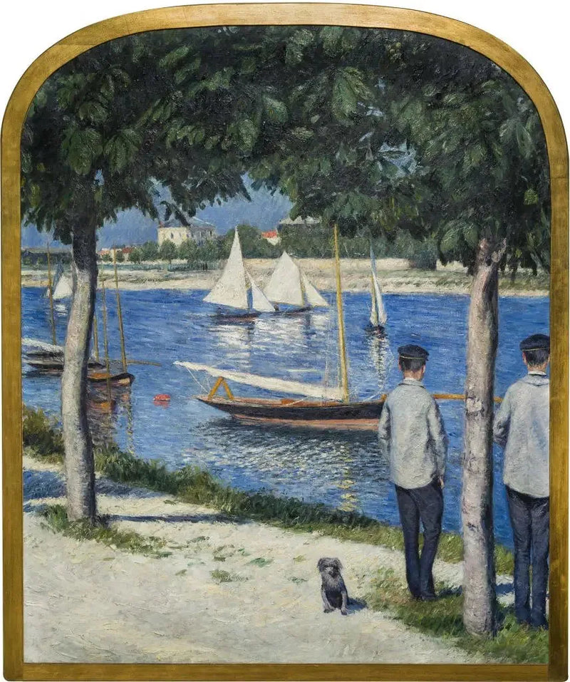 Lilla Gennevilliers strand och Seine - Gustave Caillebotte