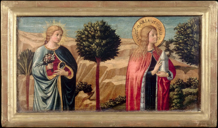 Den välsignade Fina de' Ciardi och heliga Magdalena - Benozzo Gozzoli