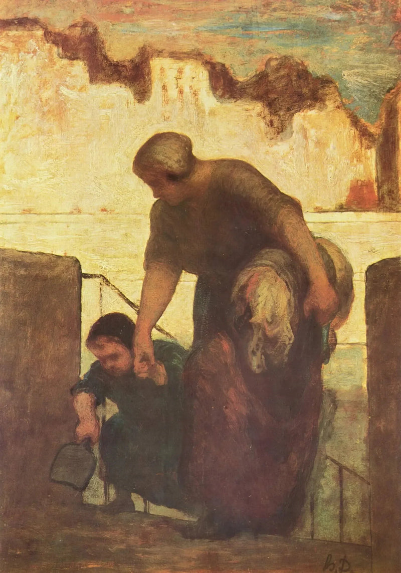 Tvätterskan - Honoré Daumier