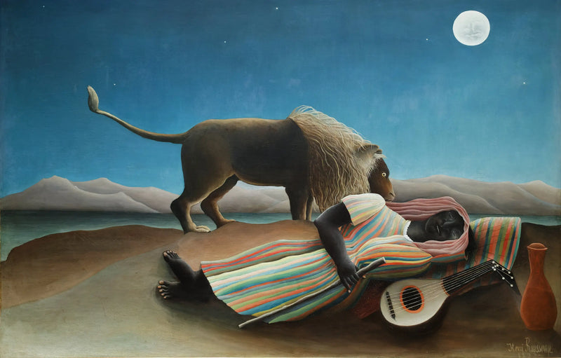 Den sovande bohemiskan - Henri Rousseau