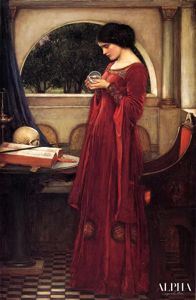 La boule de cristal - John William Waterhouse Reproductions de tableaux à la peinture à l’huile