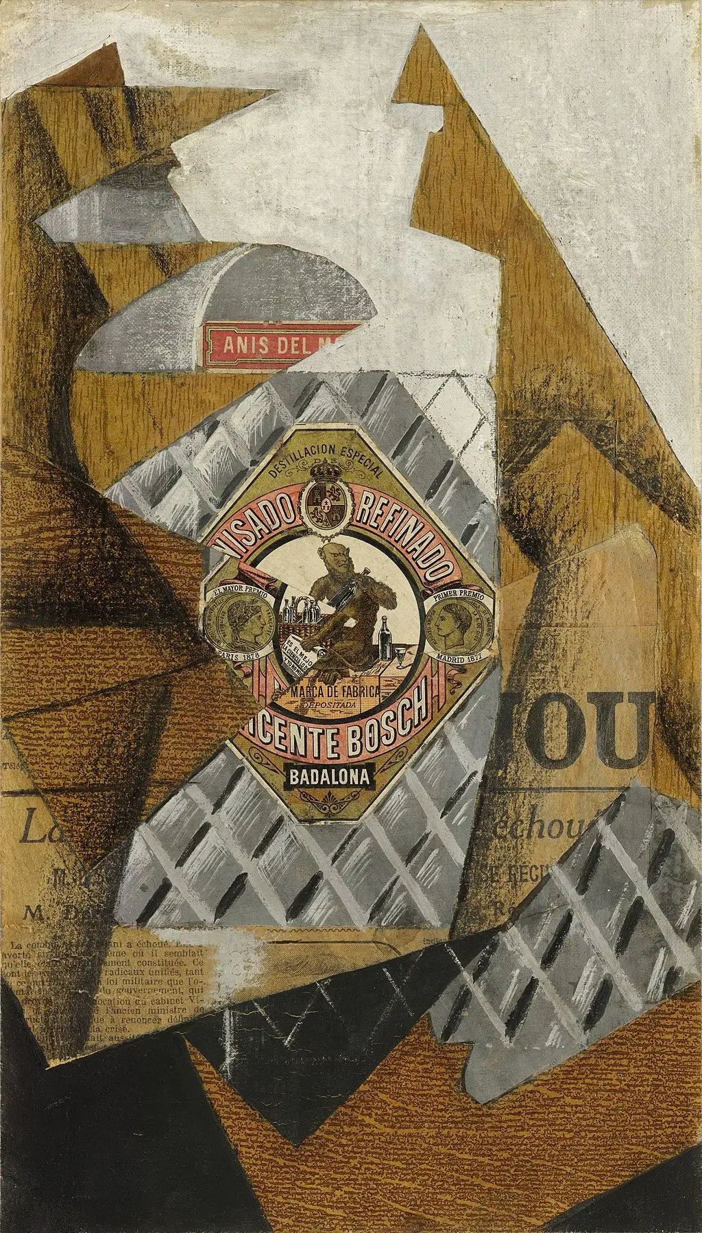 La Bouteille d’anis - Juan Gris - Alpha Reproduction