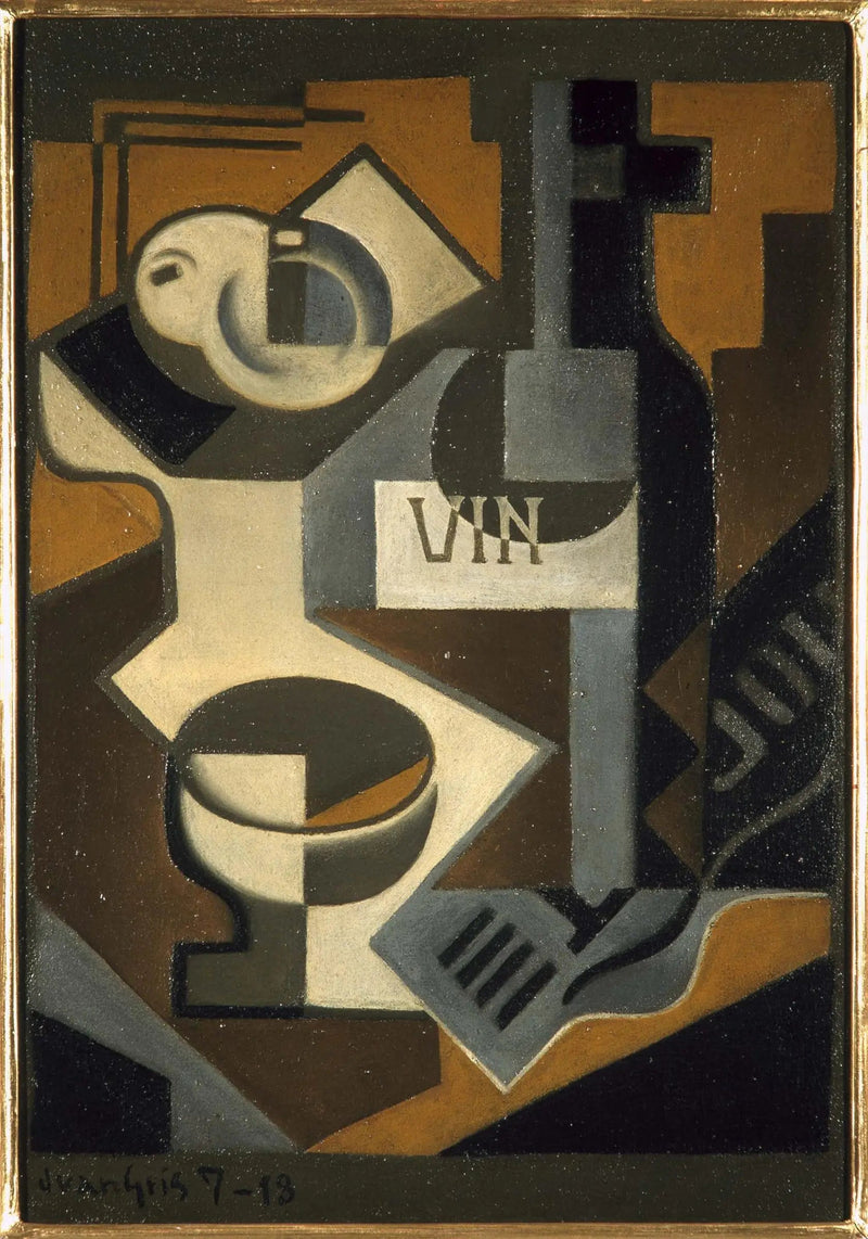 Vinflaskan - Juan Gris