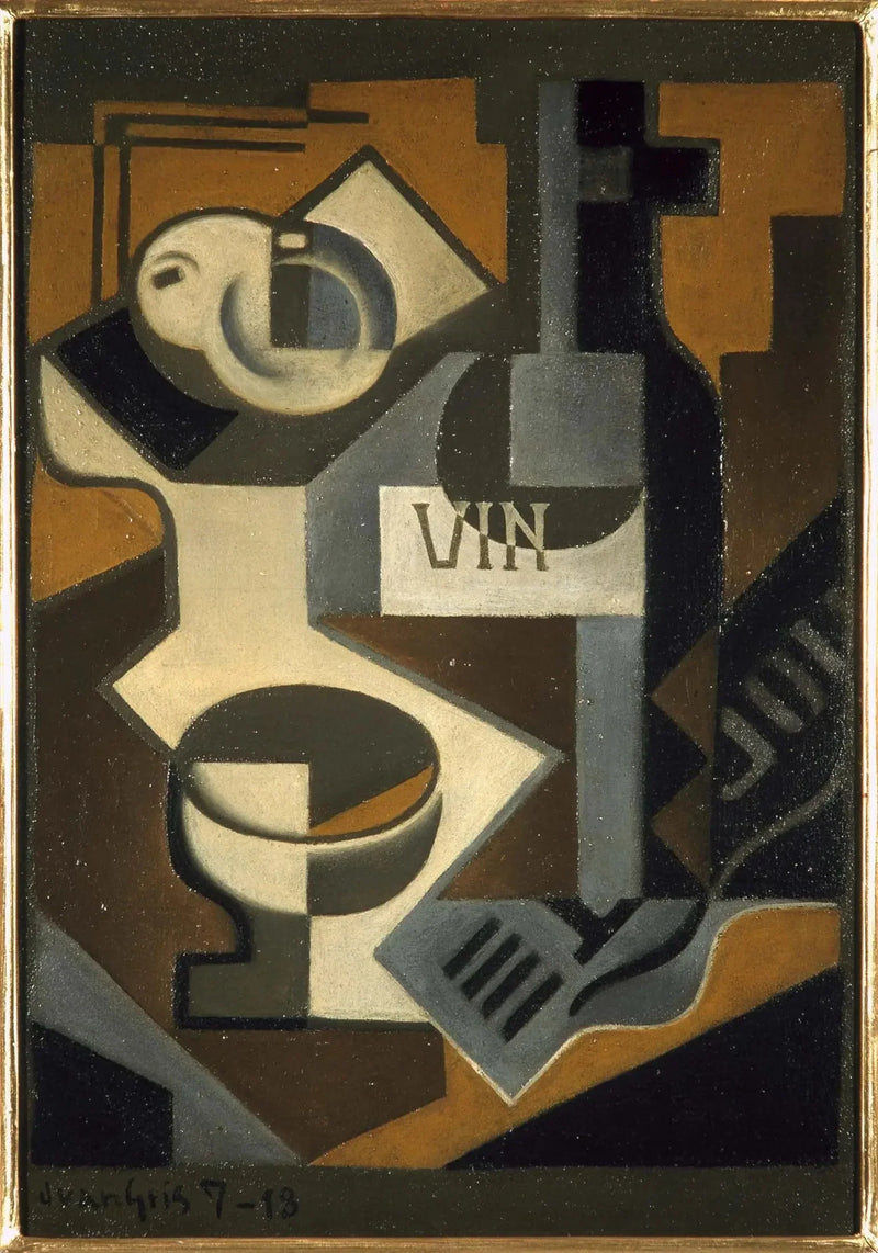 Vinflaskan - Juan Gris