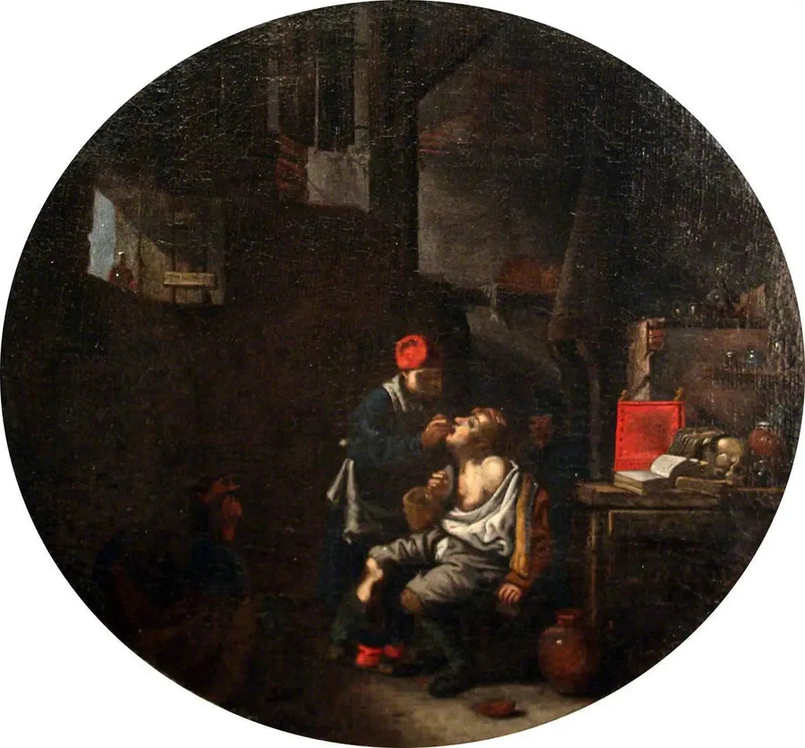 Tandläkarens butik - David Teniers den yngre