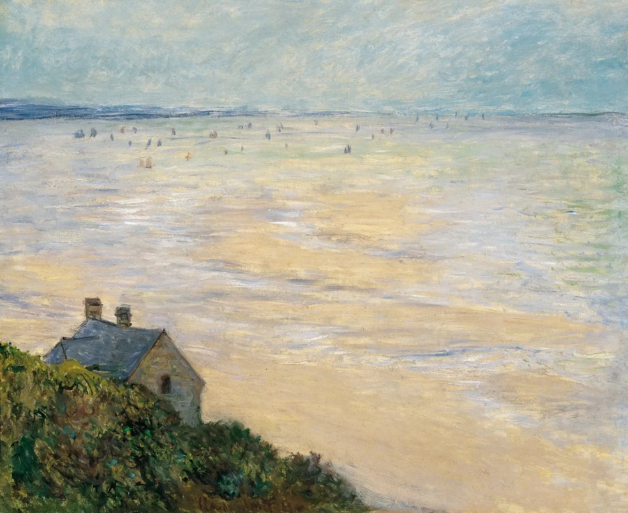 La Cabane à Trouville, ebb - Claude Monet