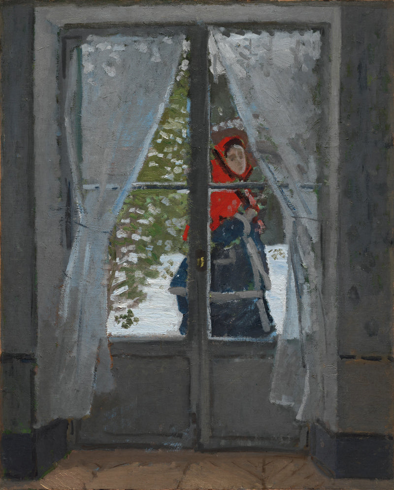 Den röda capeline W257 - Claude Monet