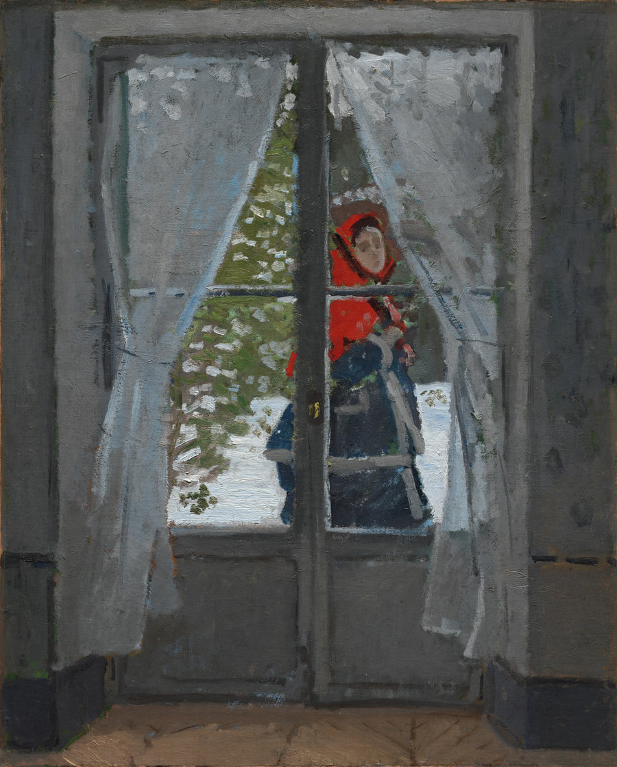 Den röda capeline W257 - Claude Monet