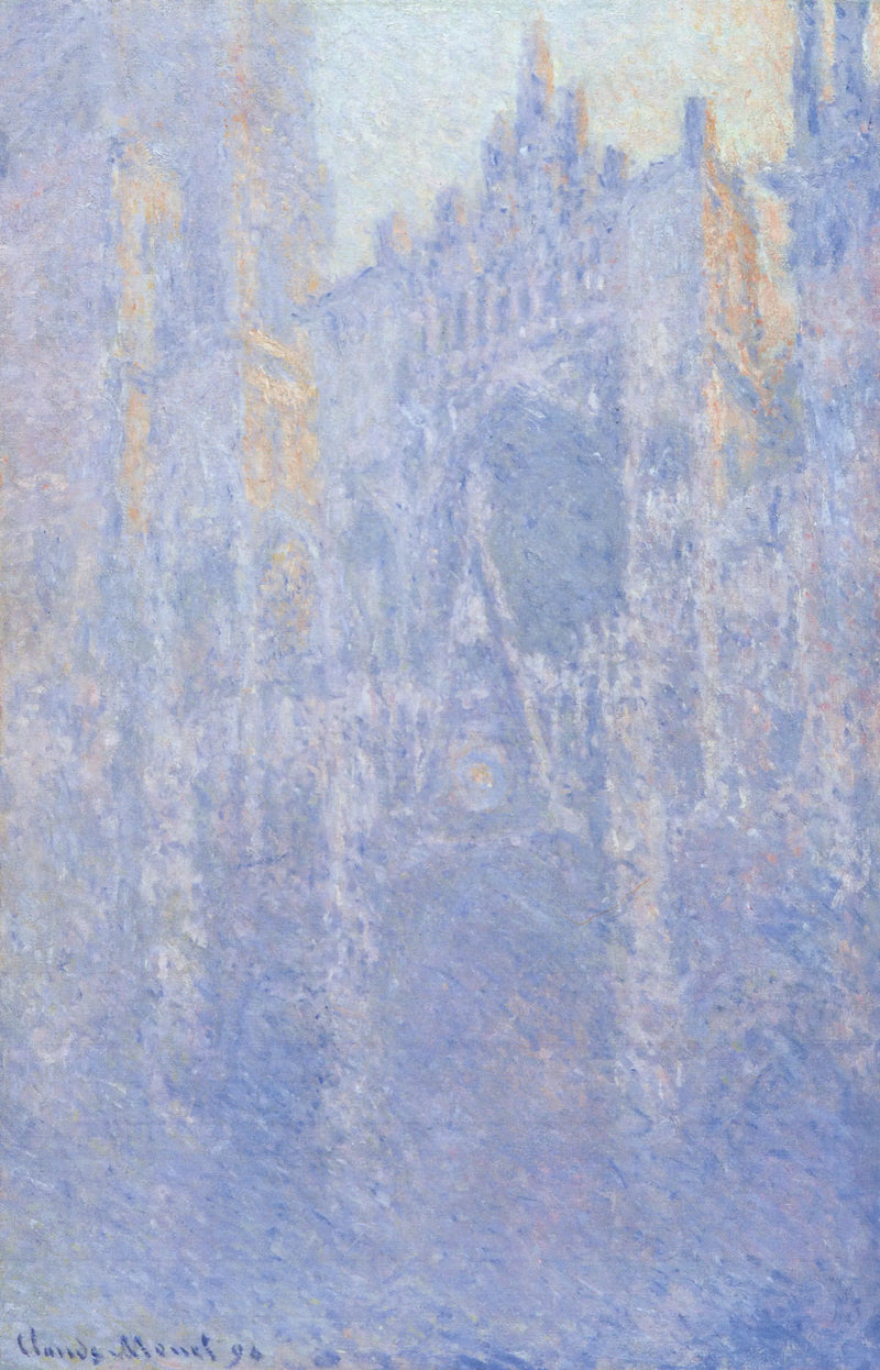 Rouen-katedralen, portalen, morgondimma - Claude Monet