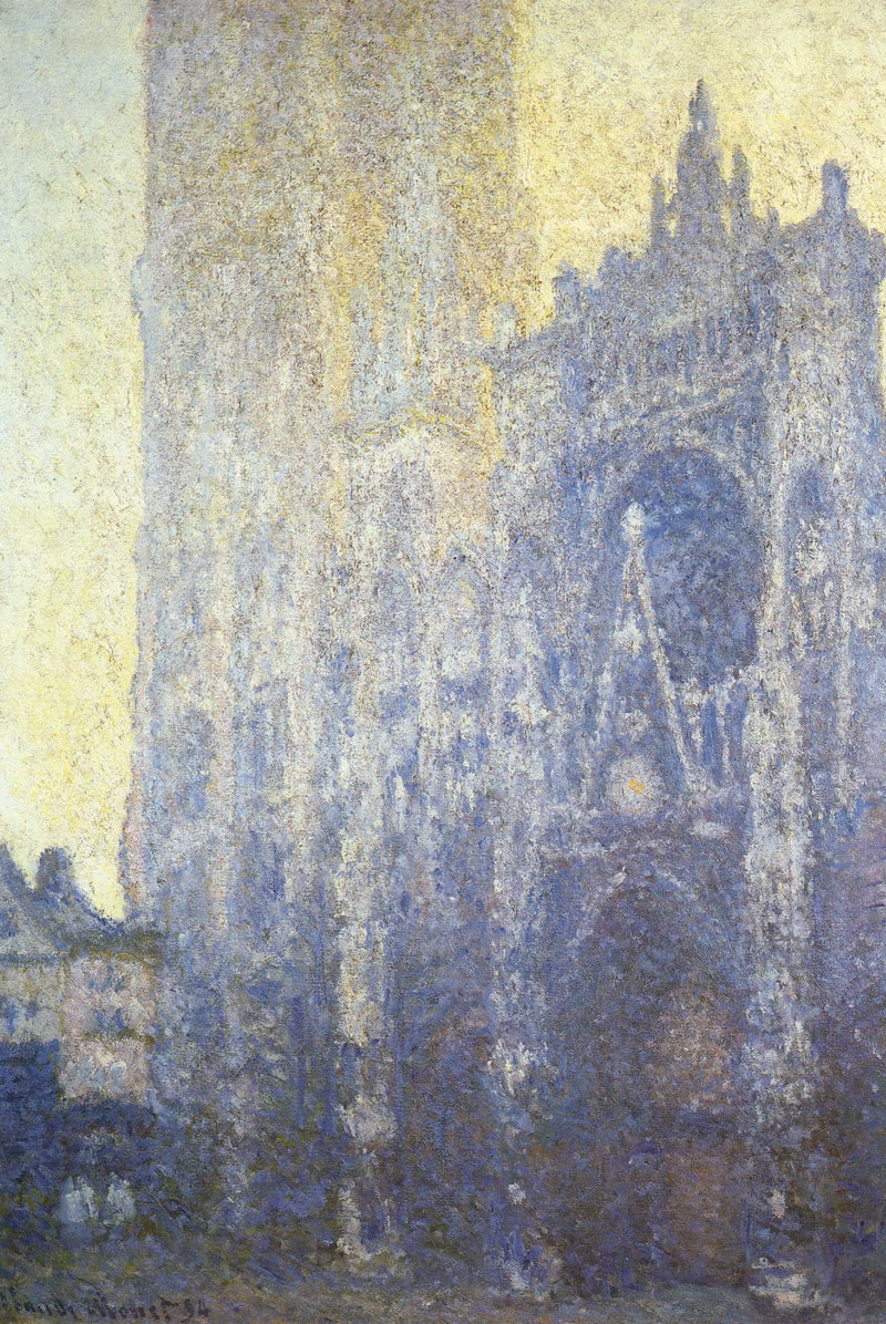 Rouen-katedralen, portalen, morgonljus - Claude Monet