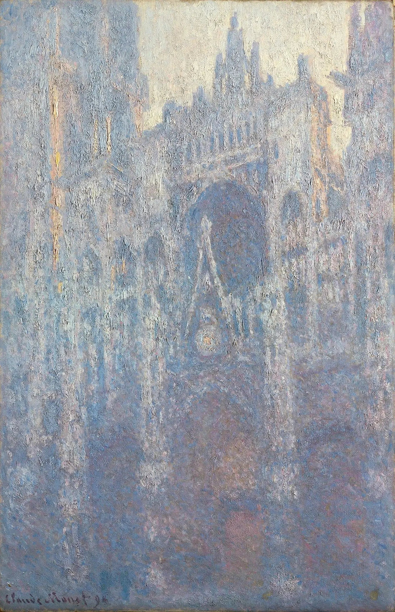 Rouen-katedralen, portalen, morgonljus - Claude Monet