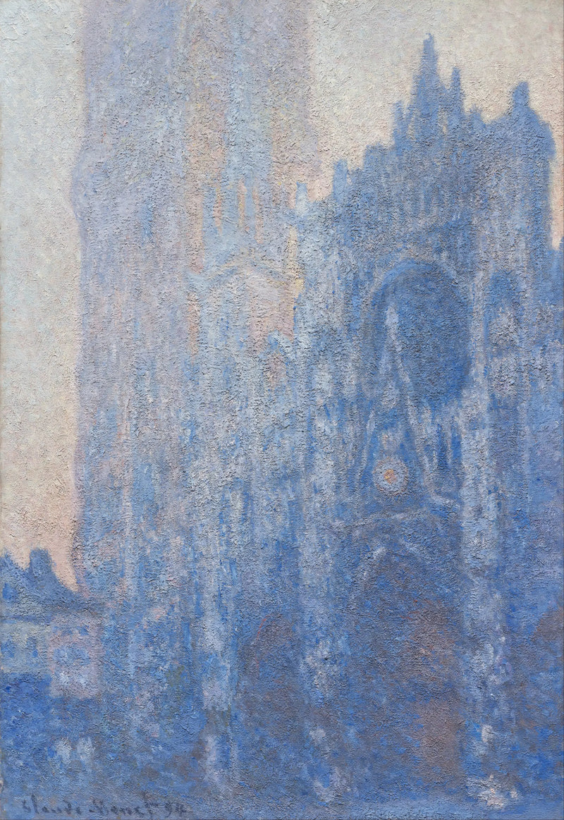 Rouen-katedralen, portalen och Albane-tornet, Aube - Claude Monet