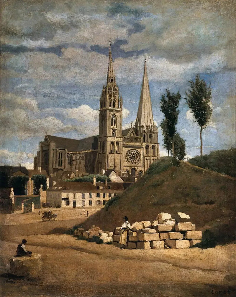 Katedralen Notre-Dame de Chartres - Jean-Baptiste Camille Corot