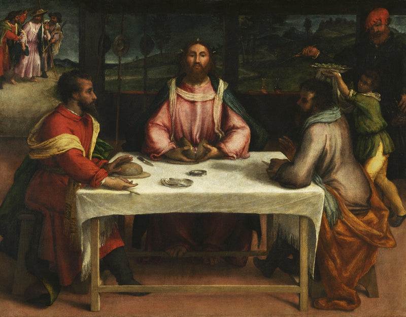 Emmaus måltid - Lorenzo Lotto