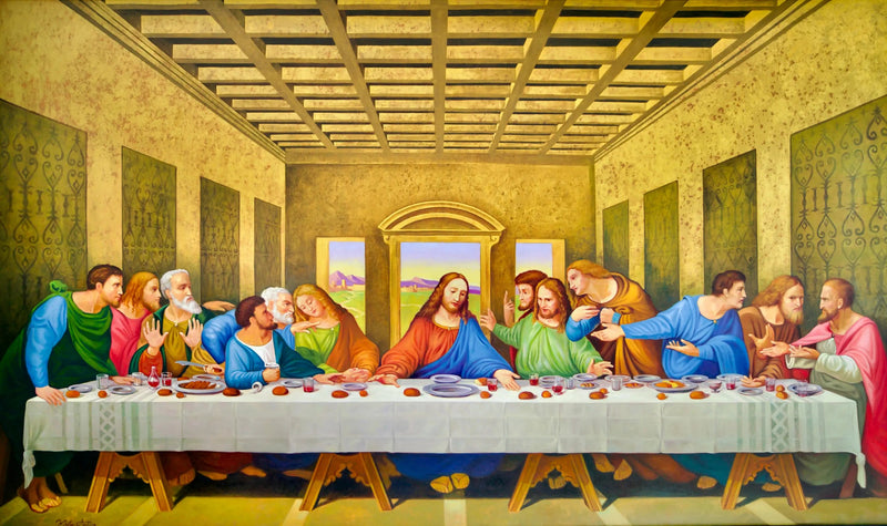 La Cène – En nytolkning av mästerverket av Leonardo da Vinci av Master Apollon | 270 x 160 cm
