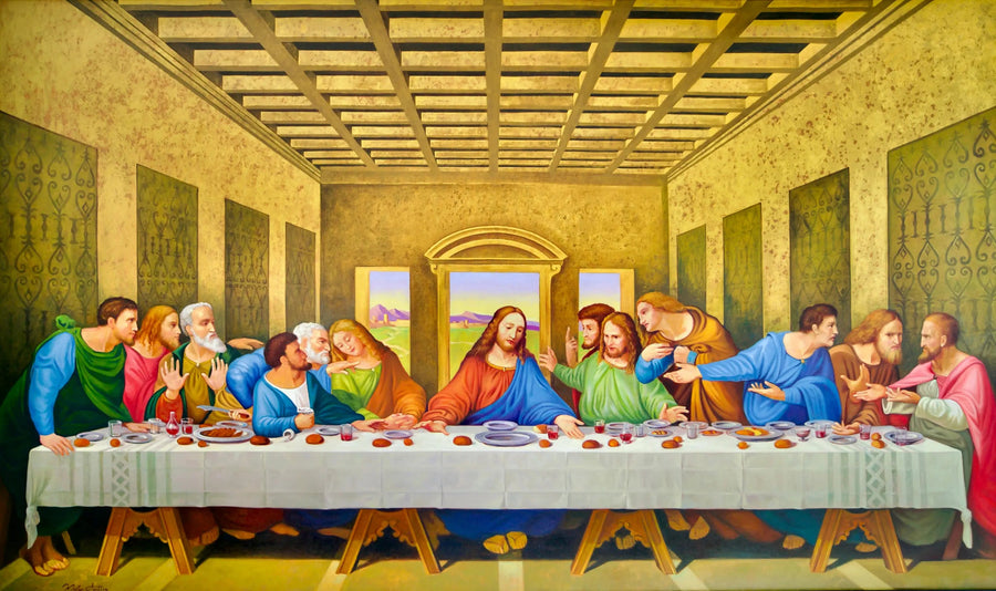La Cène – En nytolkning av mästerverket av Leonardo da Vinci av Master Apollon | 270 x 160 cm