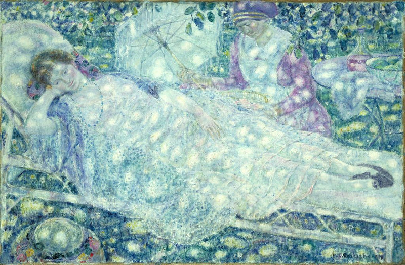 Läslästen - Frederick Carl Frieseke