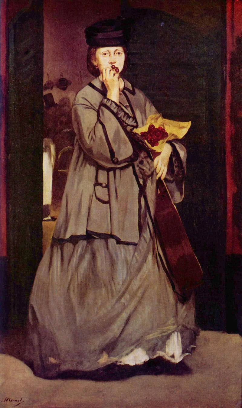 Gatans sångerska - Édouard Manet