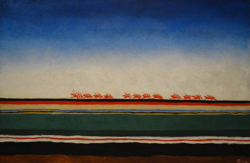 Den röda kavalleriets last - Kazimir Malevich