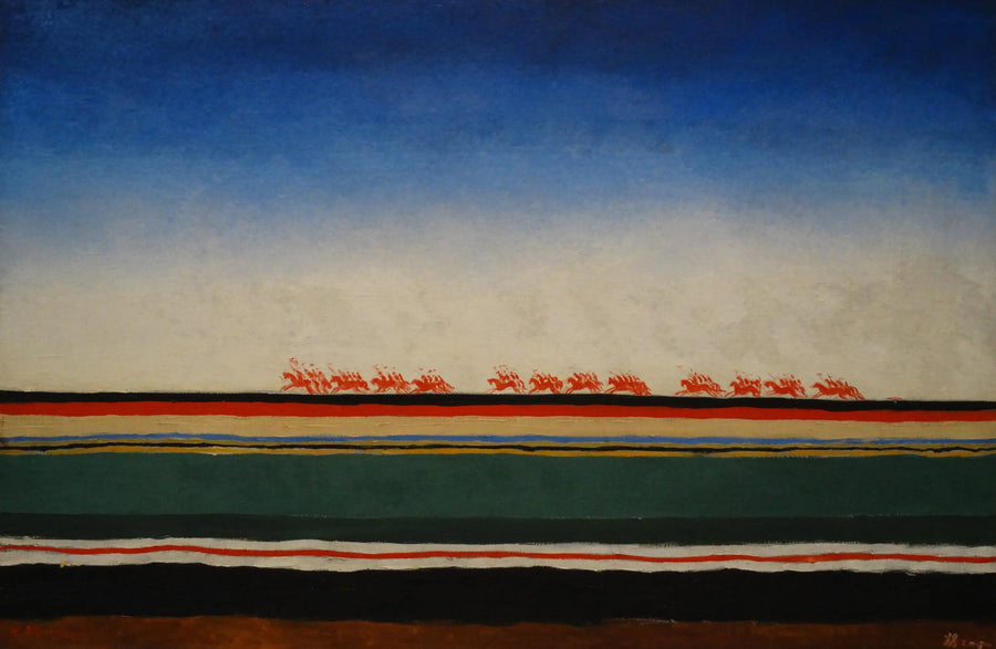 Den röda kavalleriets last - Kazimir Malevich