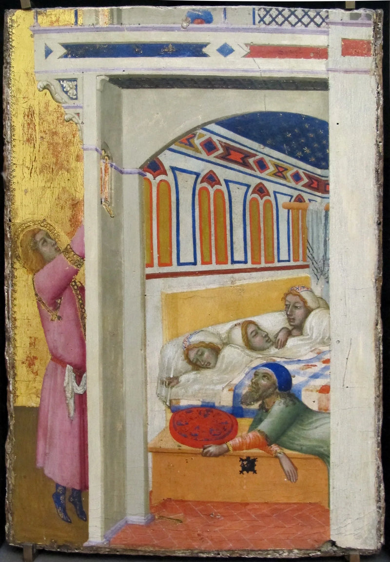 Saint Nicolas de Bari välgörenhet - Ambrogio Lorenzetti
