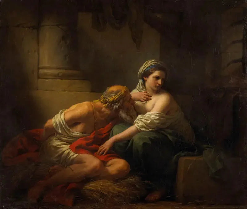 Den romerska välgörenheten - Louis Jean François Lagrenée