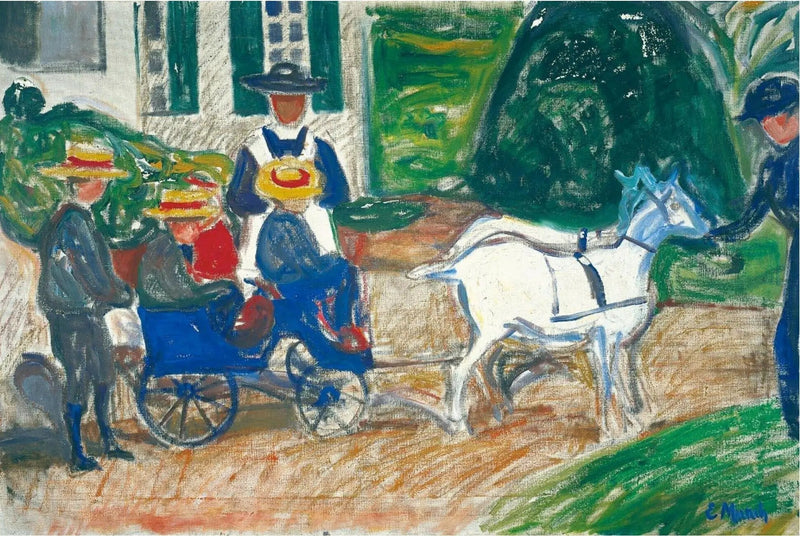 Getvagn med getter - Edvard Munch