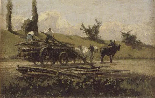 Träkärran - Camille Pissarro