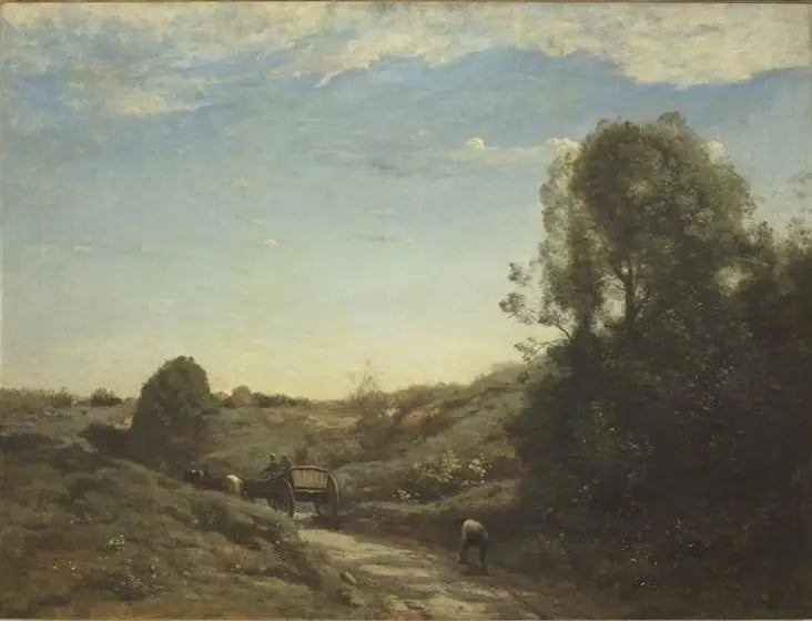 Vagnen, ett minne från Marcoussis - Jean-Baptiste Camille Corot