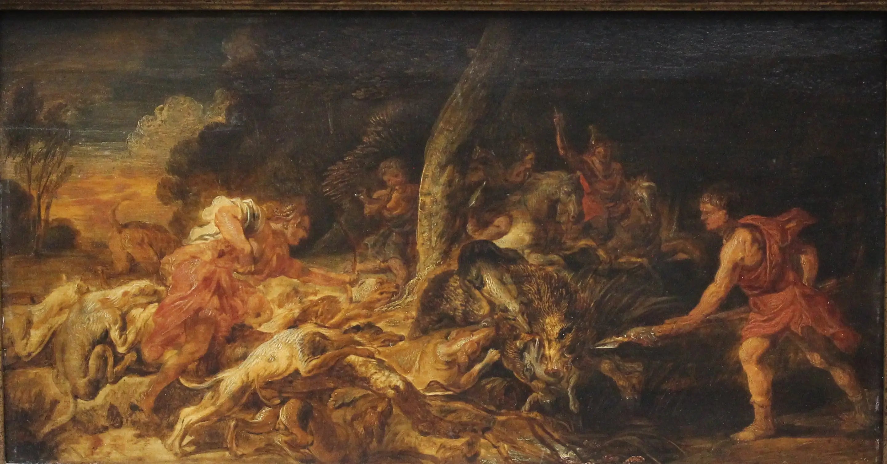 La Chasse au sanglier de Calédonie - Peter Paul Rubens image 1 reproduction de peinture à l’huile