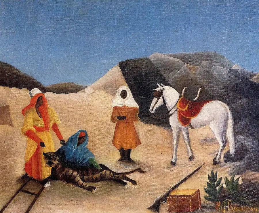 Tigertjakt - Henri Rousseau