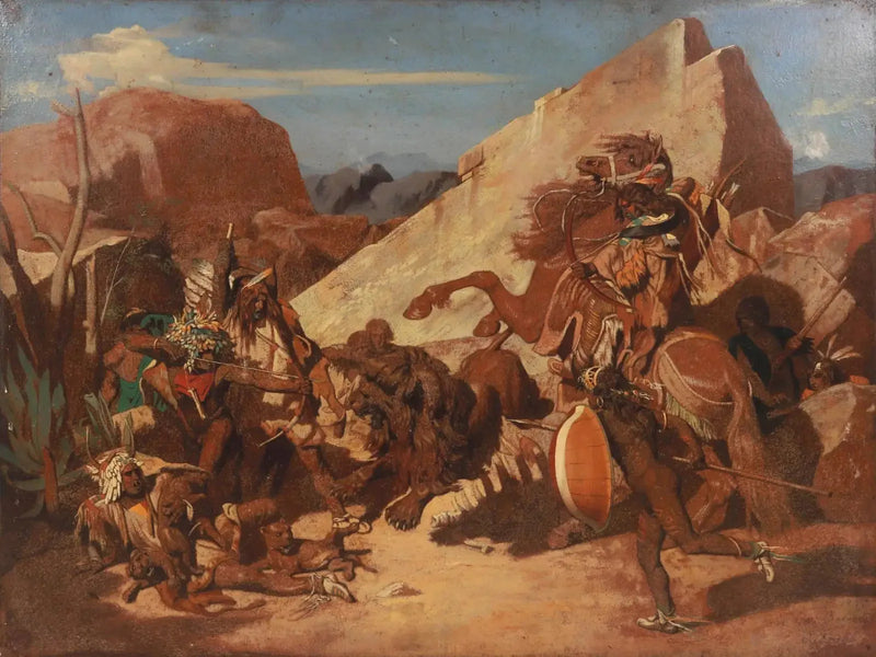 Lövjakt hos indianerna - Jean-Léon Gérôme