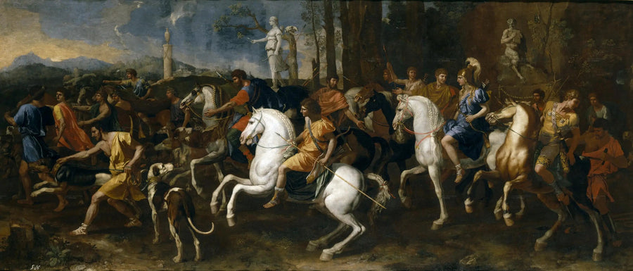 Meleager och Atalantes jakt - Nicolas Poussin