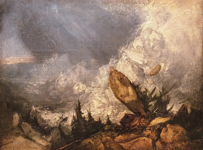 Snöskred i Graubünden - J. M. W. Turner