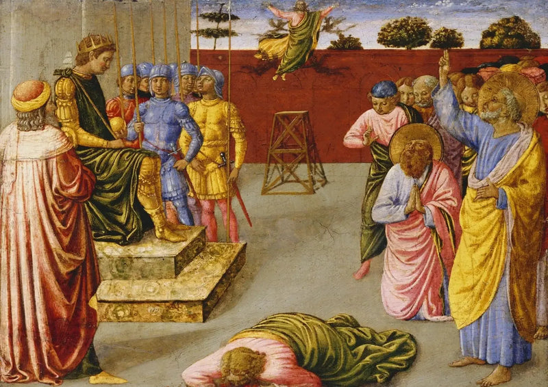 Simon magikerens fall - Benozzo Gozzoli