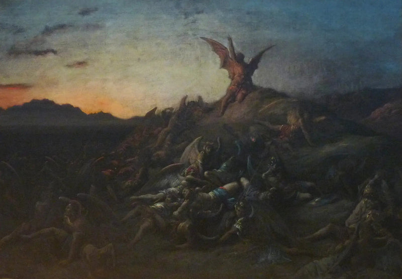 De fallande upproriska änglarna - Gustave Doré