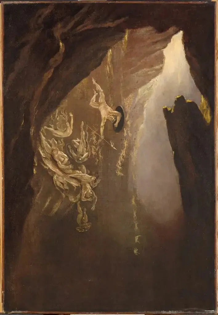 De fallande av de upproriska änglarna - John Martin