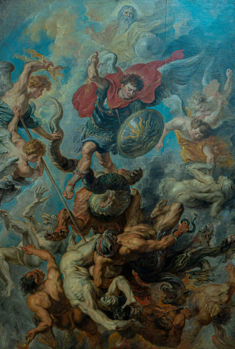 De fallande av de upproriska änglarna - Peter Paul Rubens