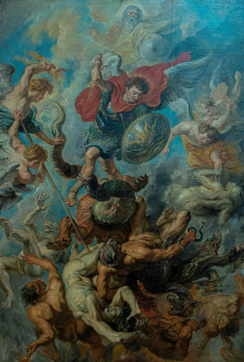 De fallande av de upproriska änglarna - Peter Paul Rubens