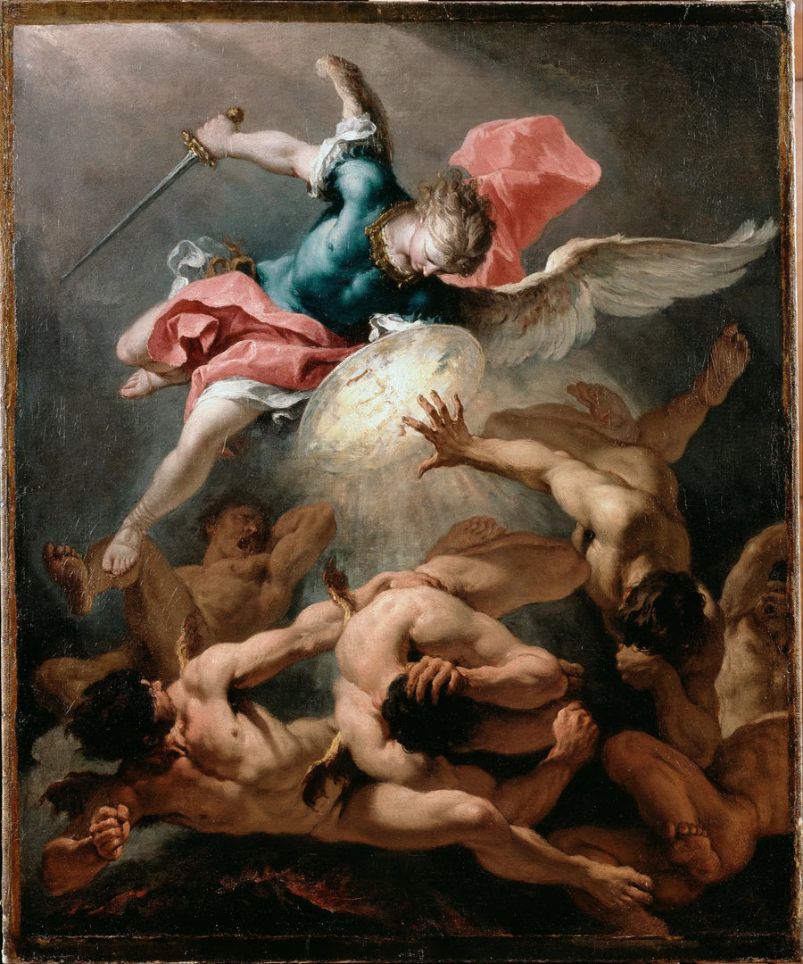 De fallande upproriska änglarna - Sebastiano Ricci